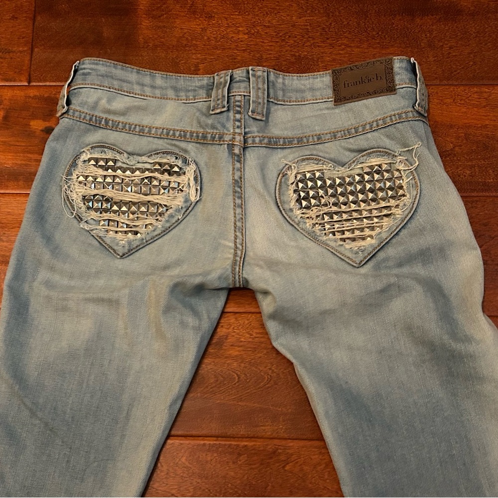 Frankie B. Tootsie Pop Studded Heart Pockets